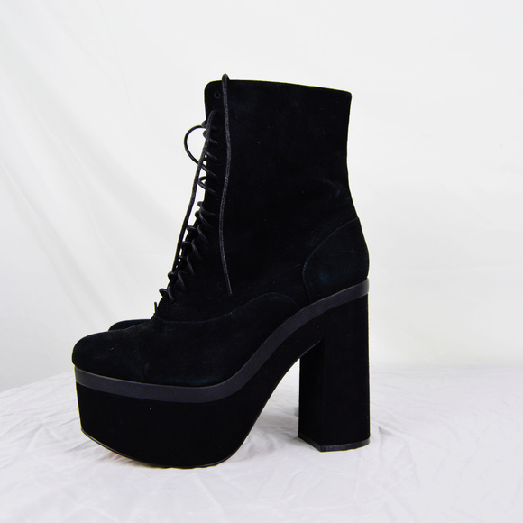 glam rock platform boots